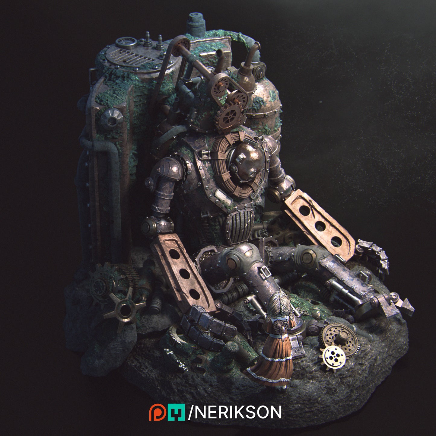 Abandoned Robot Diorama