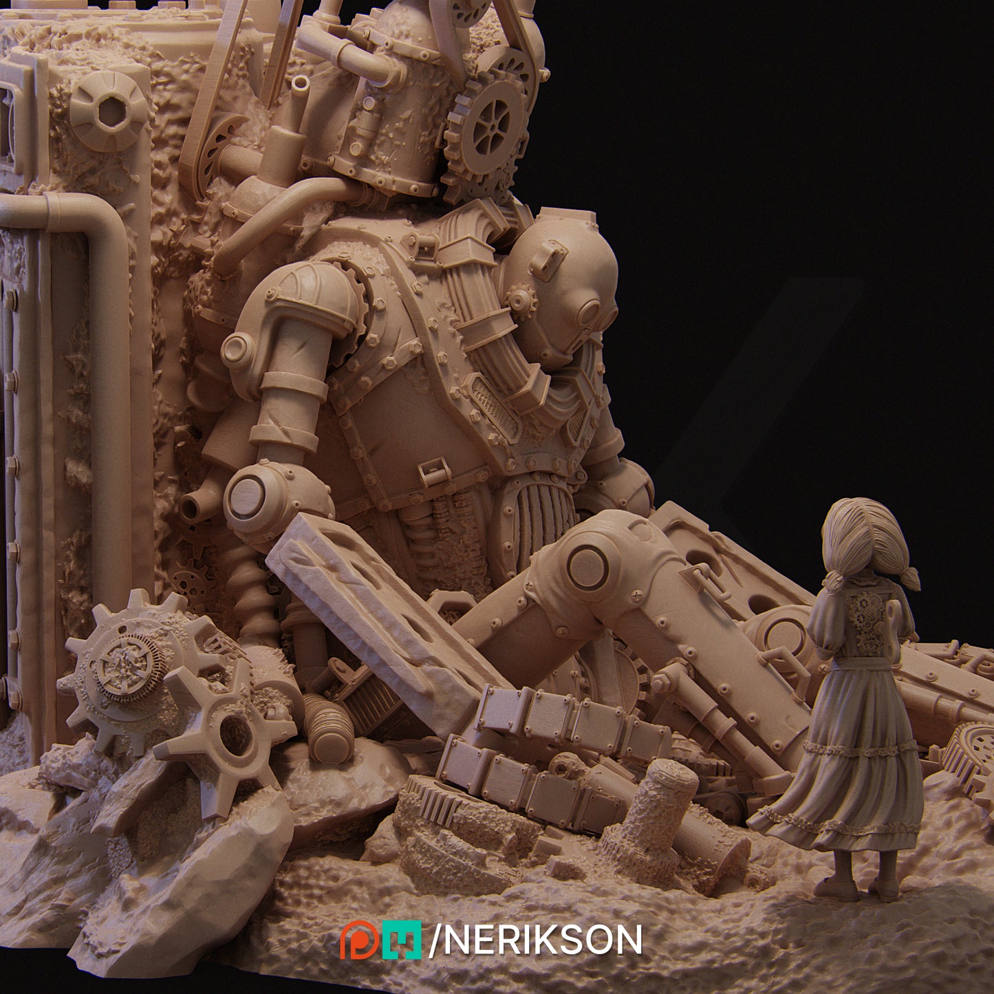 Abandoned Robot Diorama
