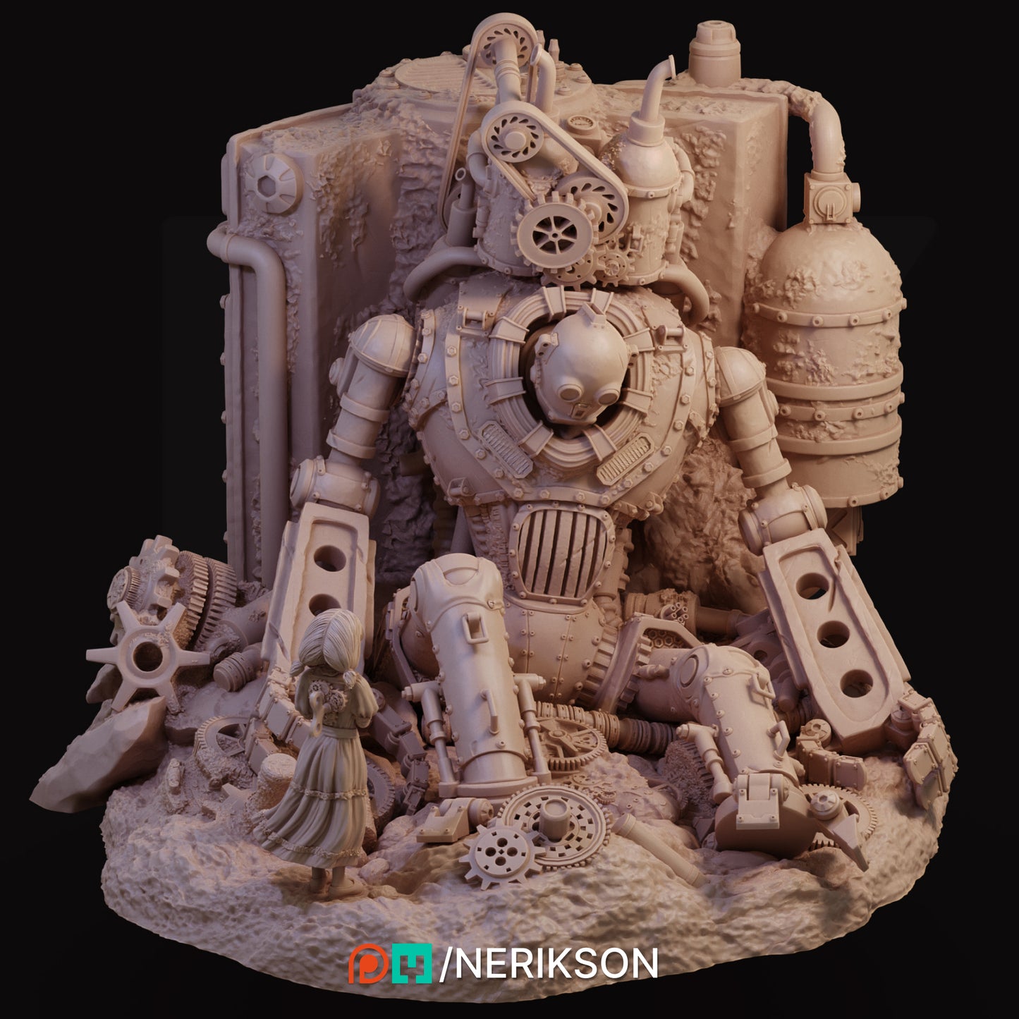 Abandoned Robot Diorama