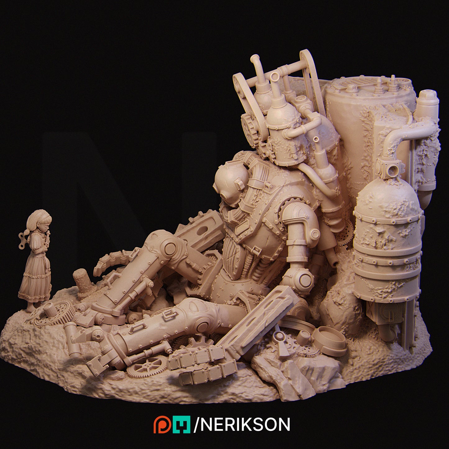 Abandoned Robot Diorama