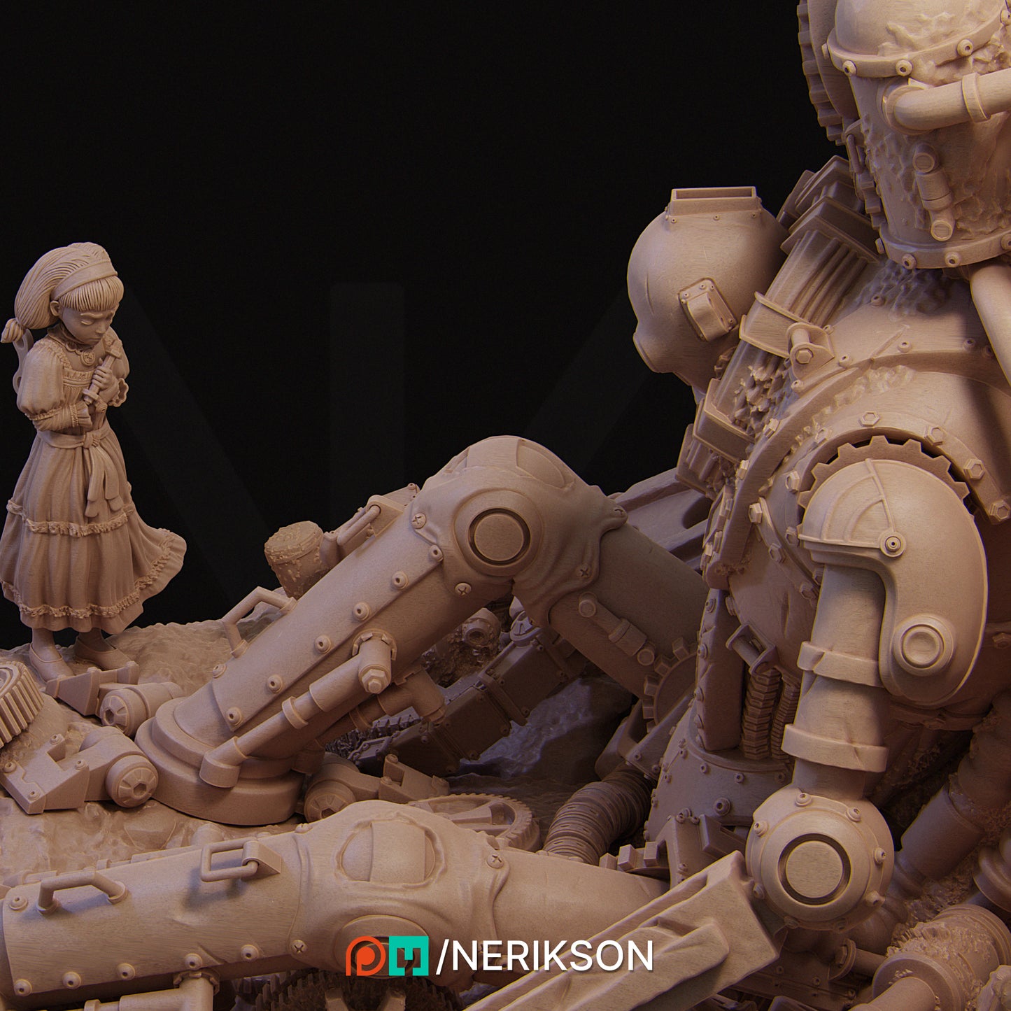 Abandoned Robot Diorama