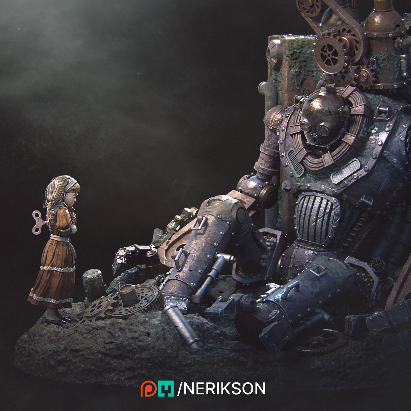 Abandoned Robot Diorama