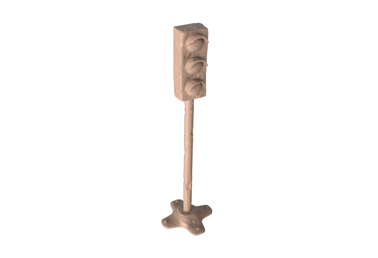Urban Ruins Traffic Light