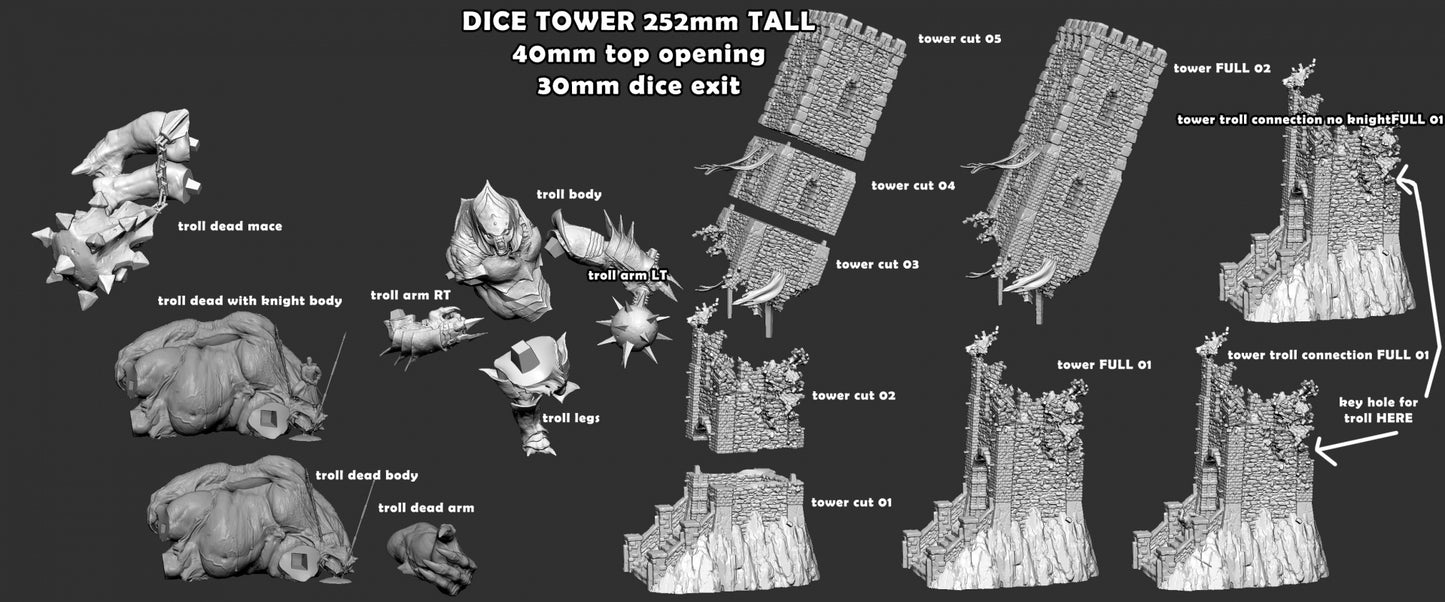 Troll Dice Tower