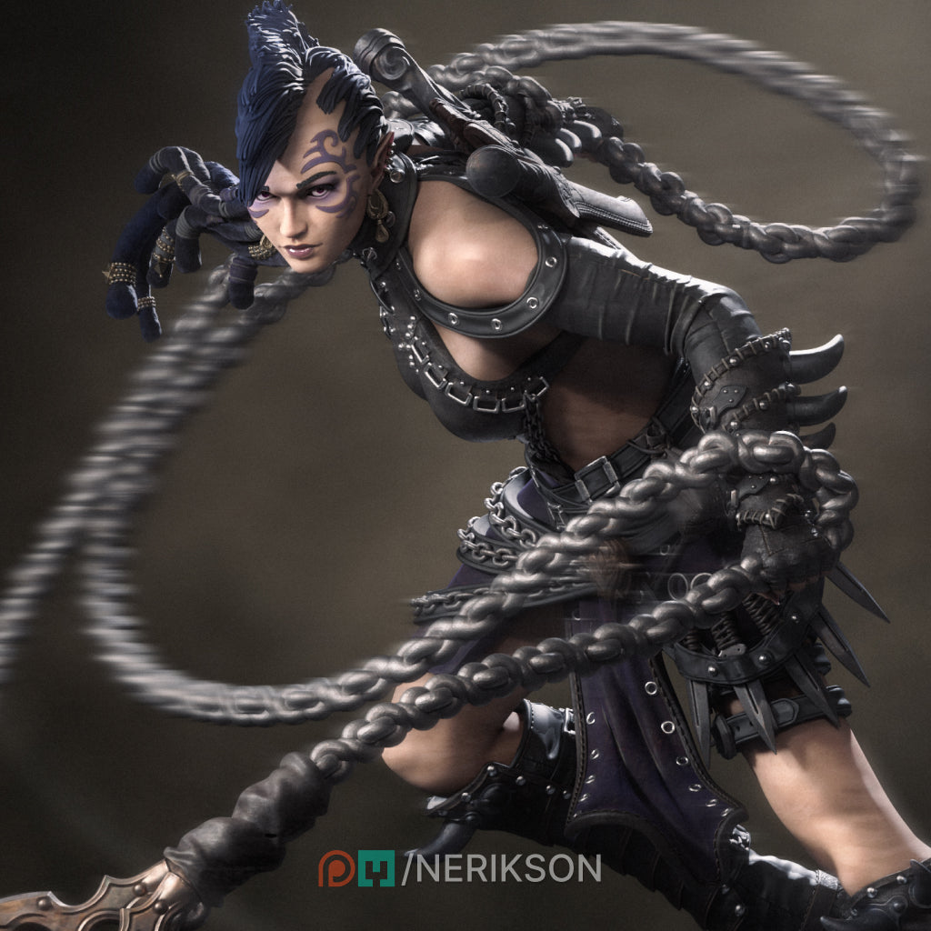 Zestari the Shadar-Kai Chain Warrior