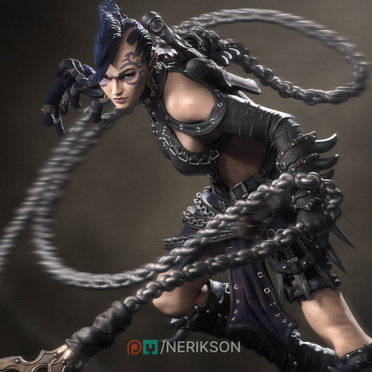 Zestari the Shadar-Kai Chain Warrior