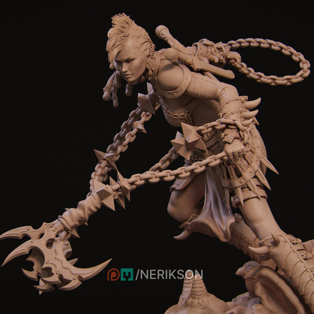 Zestari the Shadar-Kai Chain Warrior