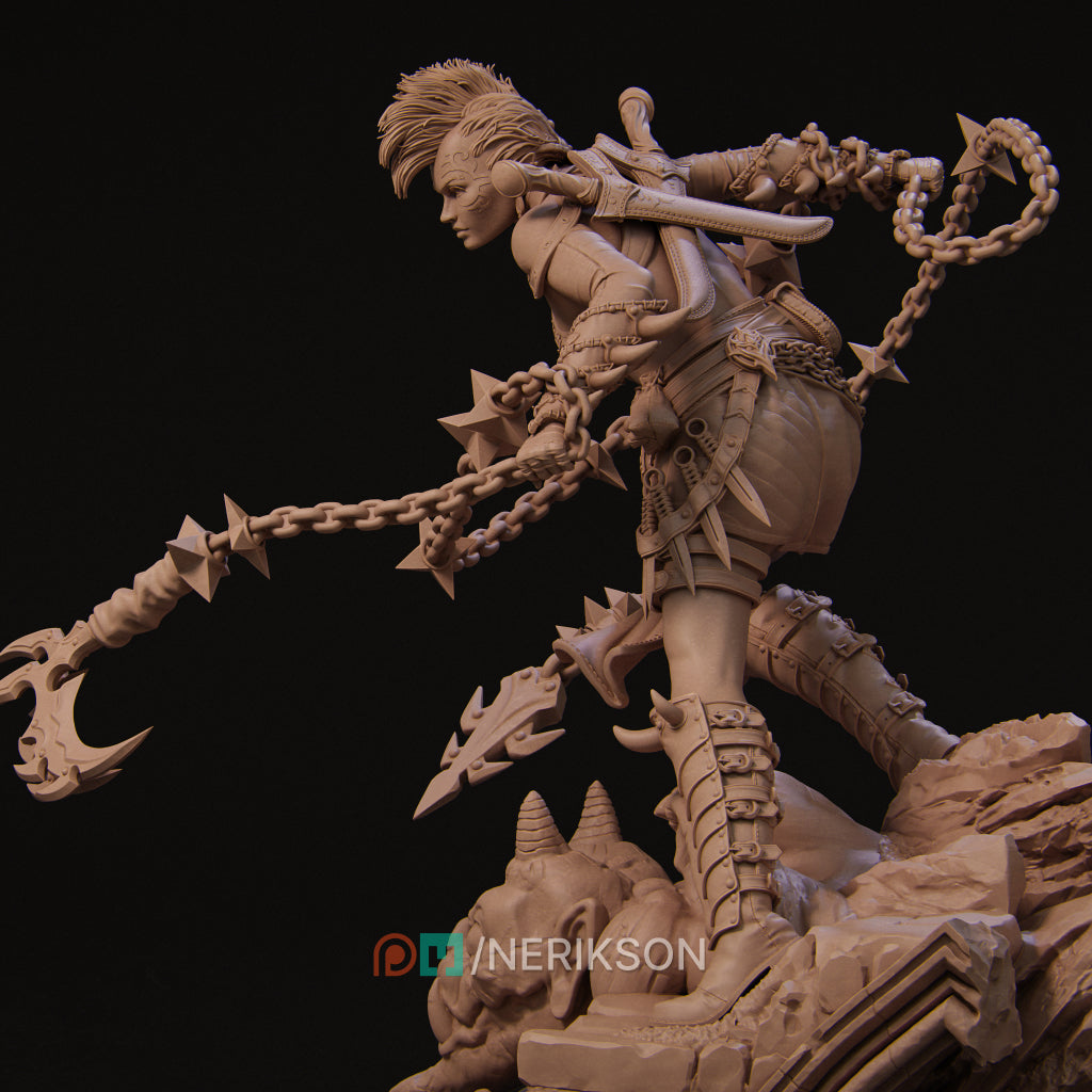 Zestari the Shadar-Kai Chain Warrior