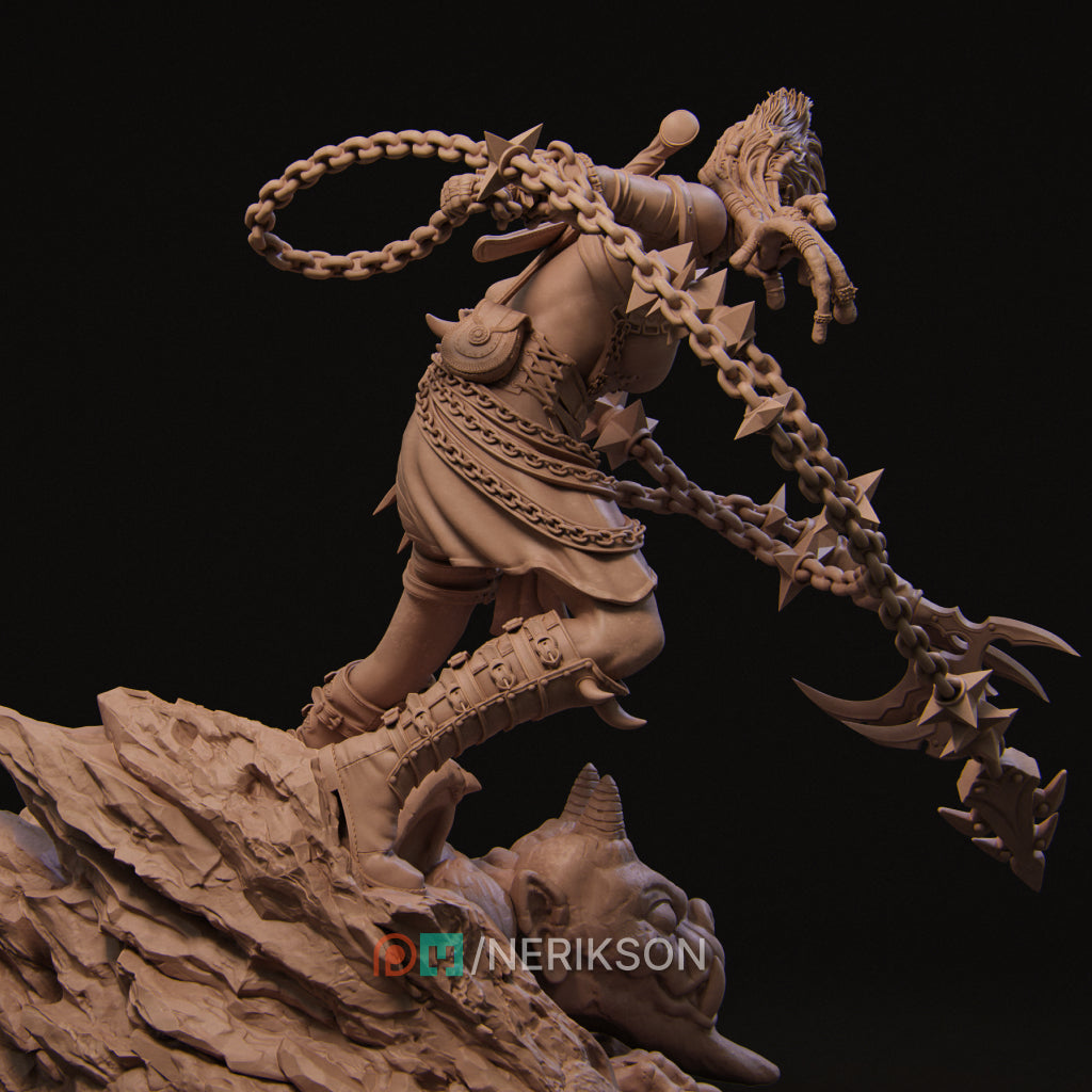 Zestari the Shadar-Kai Chain Warrior