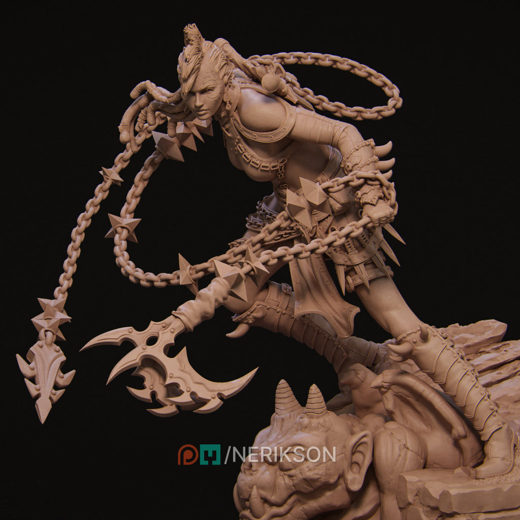 Zestari the Shadar-Kai Chain Warrior